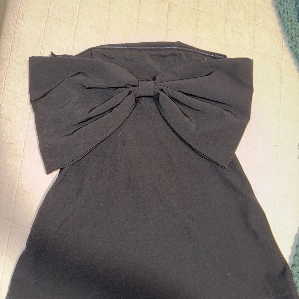Miou muse Black Bow Dress